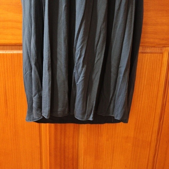 Max Studio Slate Blue Off Shoulder Smocked Midi Dress Large - Picture 4 of 11